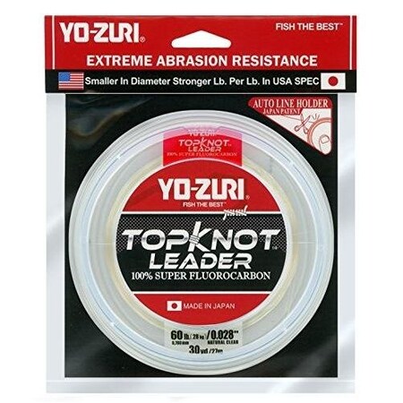 Yo-Zuri Topknot Fluorocarbon Leader 60Lb 30Yd Clear Boxed TKLD60LBNCL30YD